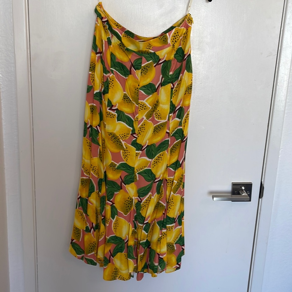 Farm Rio printed midi skirt  size Small